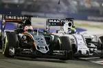 Foto zur News: Nico Hülkenberg (Force India) und Felipe Massa (Williams)