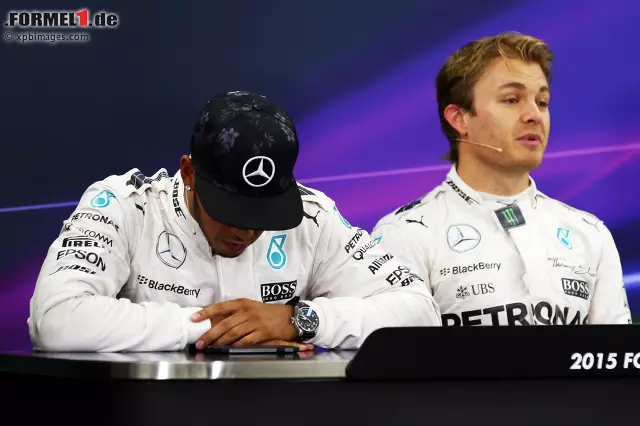 Foto zur News: Lewis Hamilton (Mercedes) und Nico Rosberg (Mercedes)