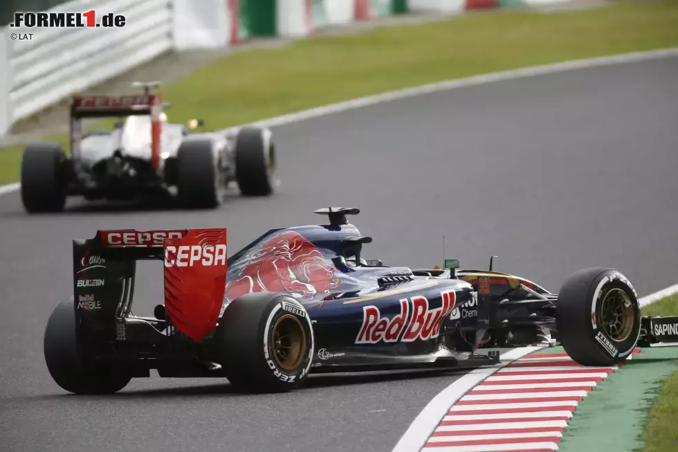 Foto zur News: Carlos Sainz (Toro Rosso) und Max Verstappen (Toro Rosso)