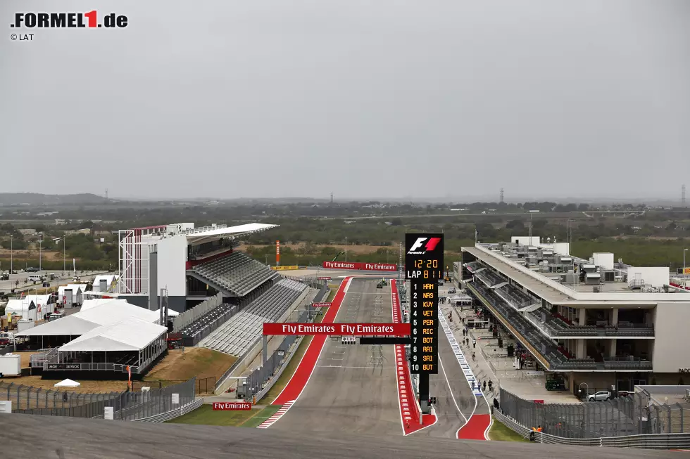 Foto zur News: Start- und Zielgerade und Boxengasse des Circuit of The Americas