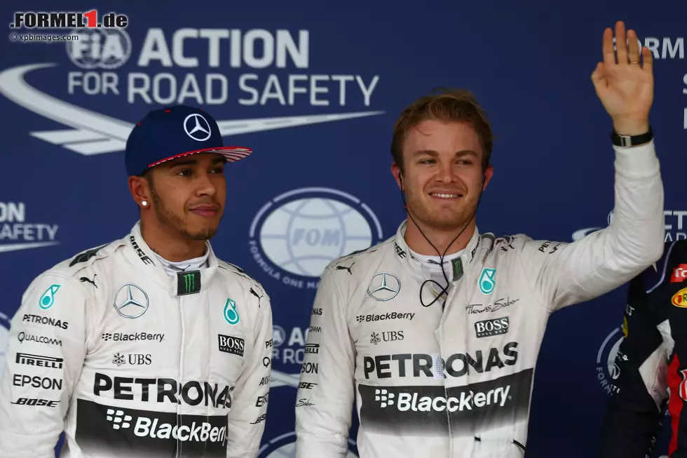 Foto zur News: Nico Rosberg (Mercedes) und Lewis Hamilton (Mercedes)