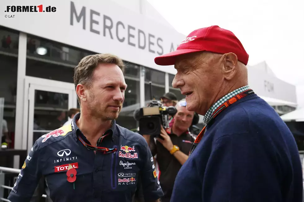 Foto zur News: Christian Horner und Niki Lauda