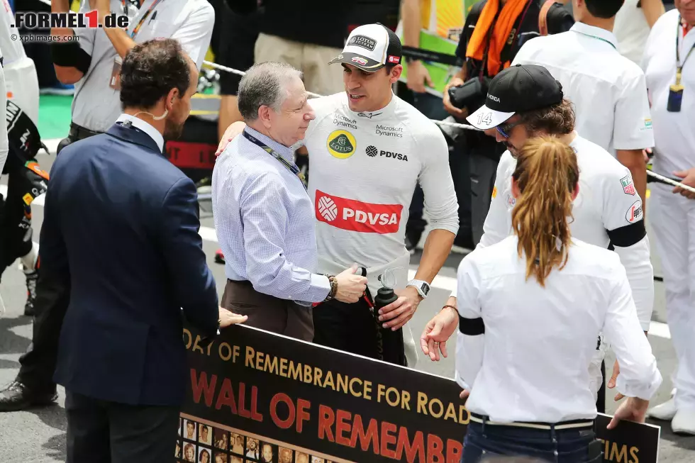 Foto zur News: Jean Todt und Pastor Maldonado (Lotus)