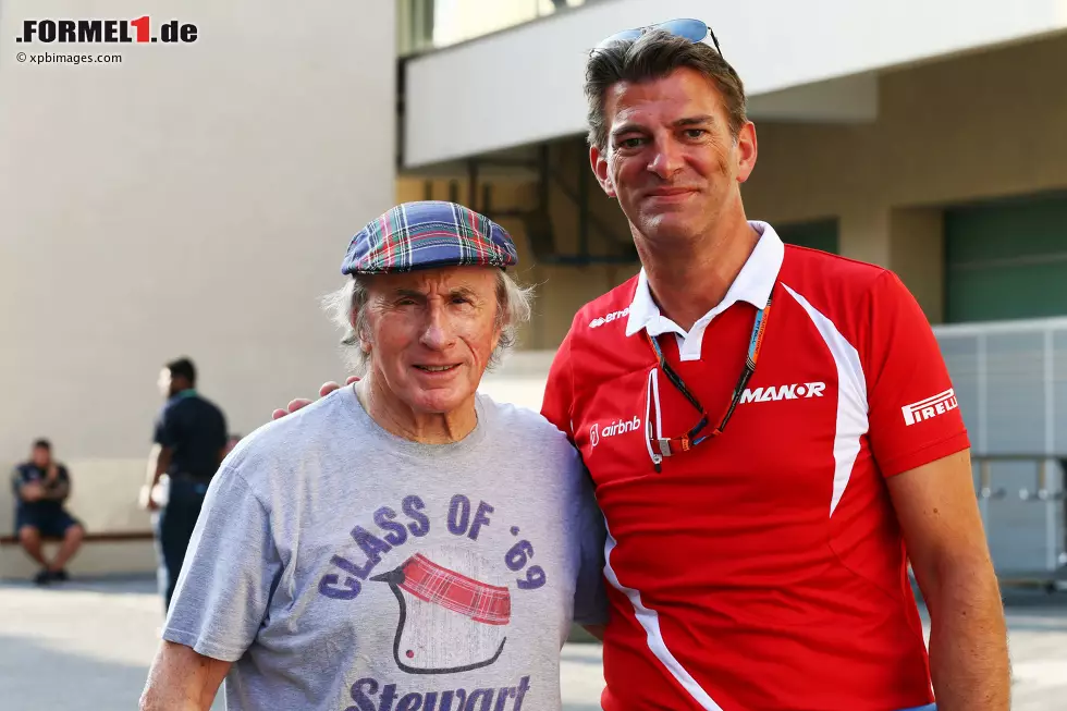 Foto zur News: Jackie Stewart und Graeme Lowdon (Manor-Marussia)