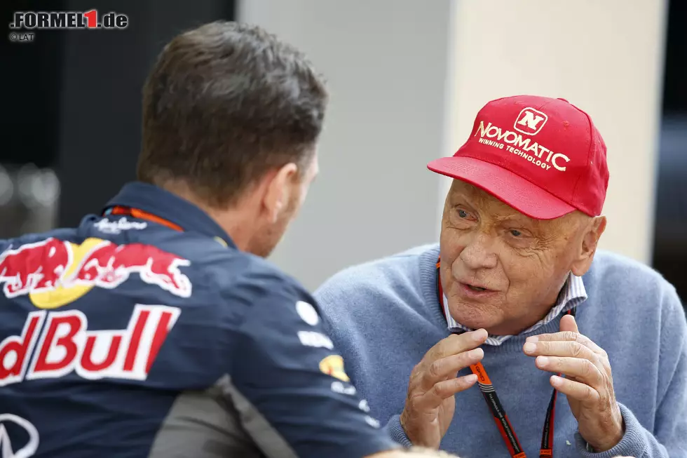 Foto zur News: Niki Lauda und Christian Horner