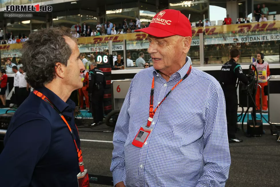 Foto zur News: Alain Prost und Niki Lauda