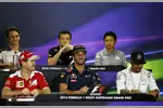 Foto zur News: Daniel Ricciardo (Red Bull), Sebastian Vettel (Ferrari), Esteban Gutierrez (Haas), Jolyon Palmer (Renault), Rio Haryanto (Manor) und Lewis Hamilton (Mercedes)