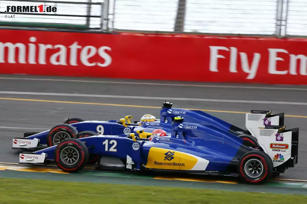 Foto zur News: Marcus Ericsson (Sauber) und Felipe Nasr (Sauber)