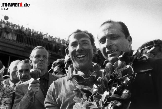 Foto zur News: #2 Stirling Moss: Im Jahr 2006 gestand die Formel-1-Legende die Einnahme von Pillen-Cocktails unter anderem mit den Wirkstoffen Benzedrin und Dexedrin. Diese seien früher vor allem bei Rallyes bei vielen Fahrern beliebt gewesen. Er habe sie auch von Juan Manuel Fangio bezogen.