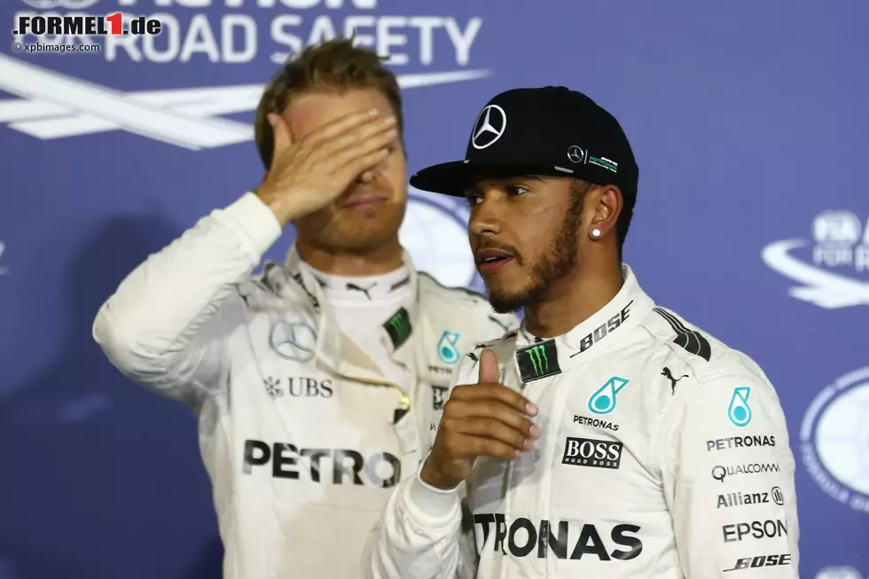 Foto zur News: Lewis Hamilton (Mercedes) und Nico Rosberg (Mercedes)