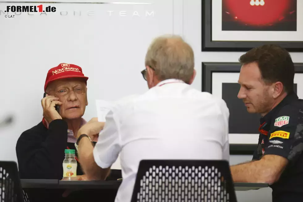 Foto zur News: Niki Lauda und Christian Horner