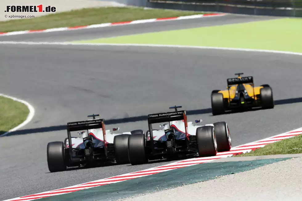 Foto zur News: Romain Grosjean (Haas) und Esteban Gutierrez (Haas)