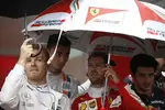 Foto zur News: Nico Rosberg (Mercedes), Pascal Wehrlein (Manor), Sebastian Vettel (Ferrari) und Carlos Sainz (Toro Rosso)