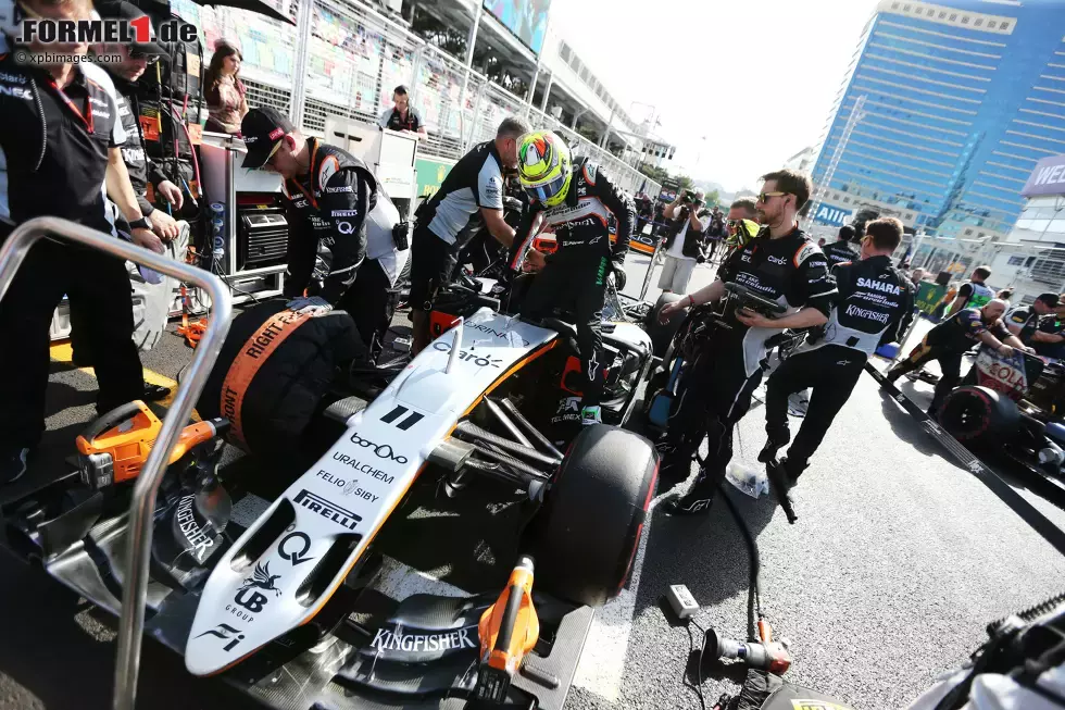 Foto zur News: Sergio Perez (Force India)