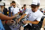 Foto zur News: Fernando Alonso (McLaren) und Jenson Button (McLaren)