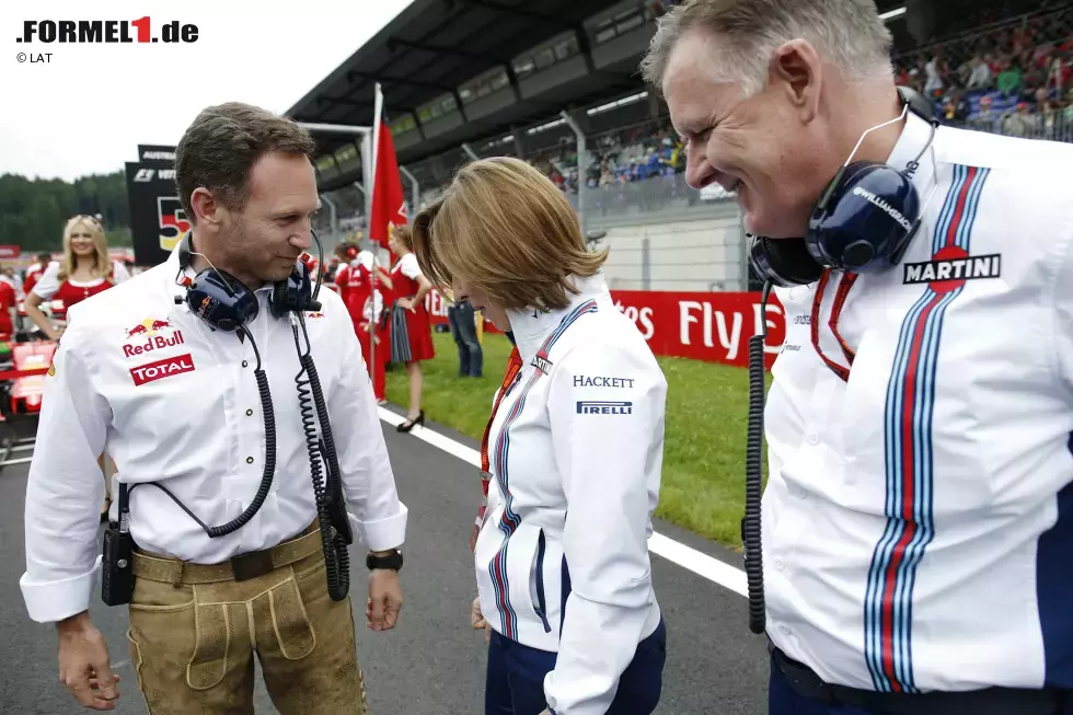 Foto zur News: Claire Williams und Christian Horner