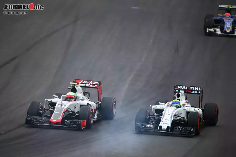 Foto zur News: Esteban Gutierrez (Haas) und Felipe Massa (Williams)