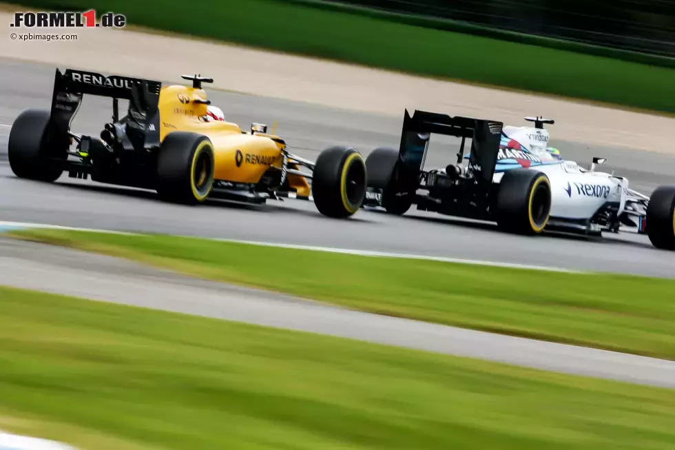 Foto zur News: Felipe Massa (Williams) und Kevin Magnussen (Renault)