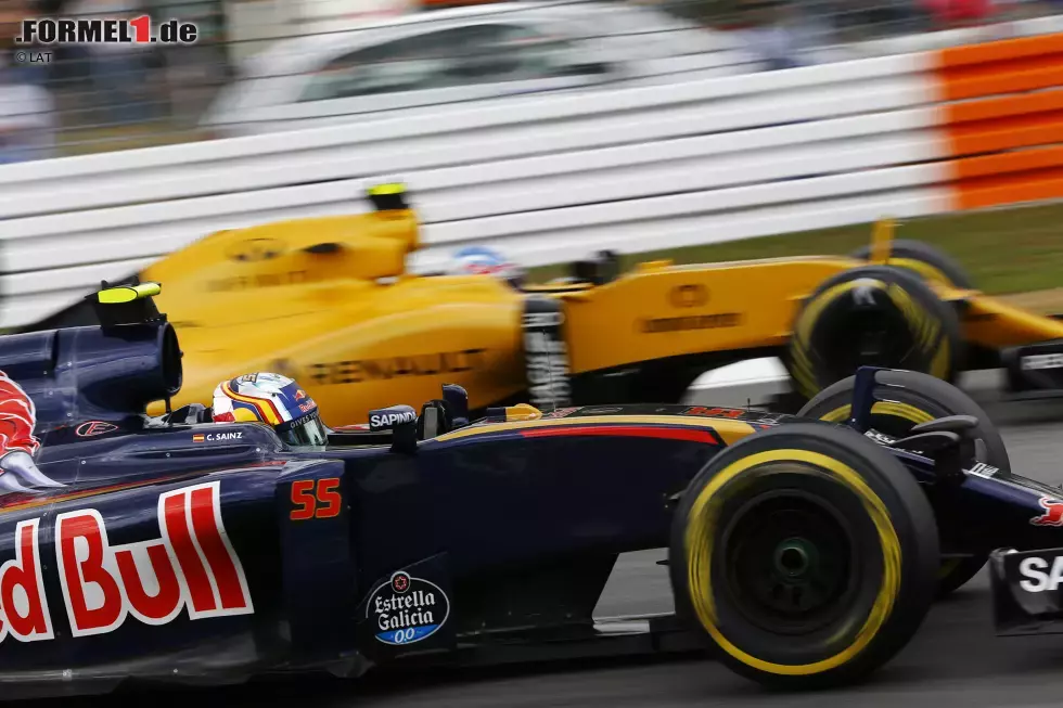 Foto zur News: Carlos Sainz (Toro Rosso) und Jolyon Palmer (Renault)