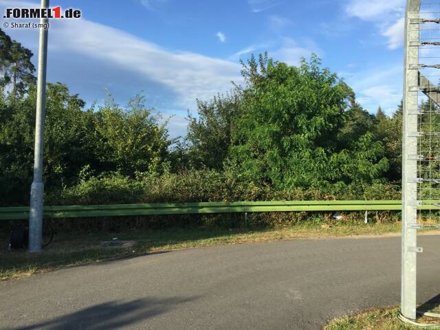 Foto zur News: Die Formel-1-Piloten biegen heute in Kurve 2 in Richtung Parabolica ab, früher ging es an dieser Stelle geradeaus in den Wald.