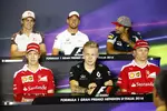 Foto zur News: Esteban Gutierrez (Haas), Jenson Button (McLaren), Carlos Sainz (Toro Rosso), Sebastian Vettel (Ferrari), Kevin Magnussen (Renault) und Kimi Räikkönen (Ferrari)