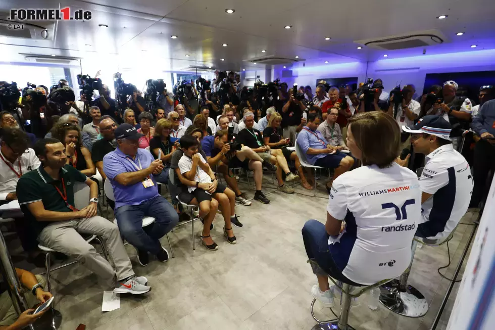 Foto zur News: Felipe Massa (Williams) und Claire Williams