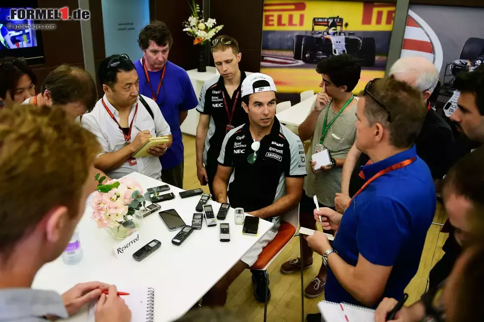 Foto zur News: Sergio Perez (Force India)