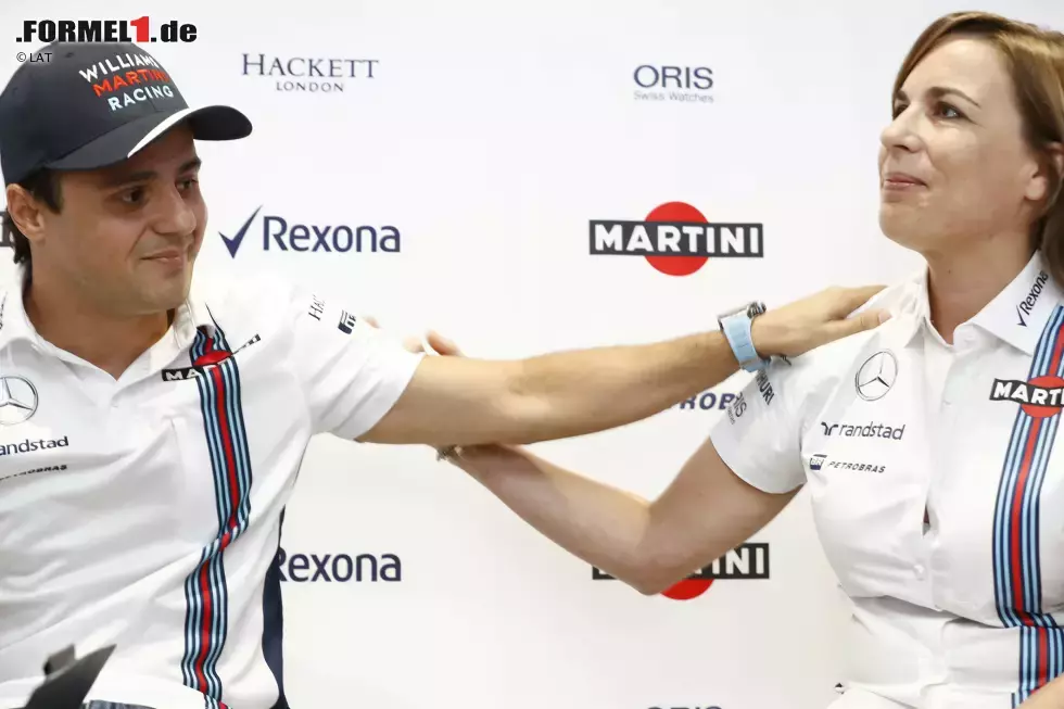 Foto zur News: Felipe Massa (Williams) und Claire Williams