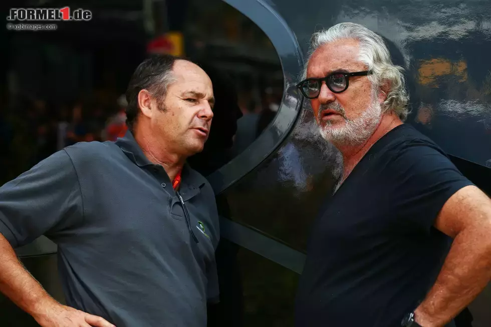 Foto zur News: Gerhard Berger und Flavio Briatore