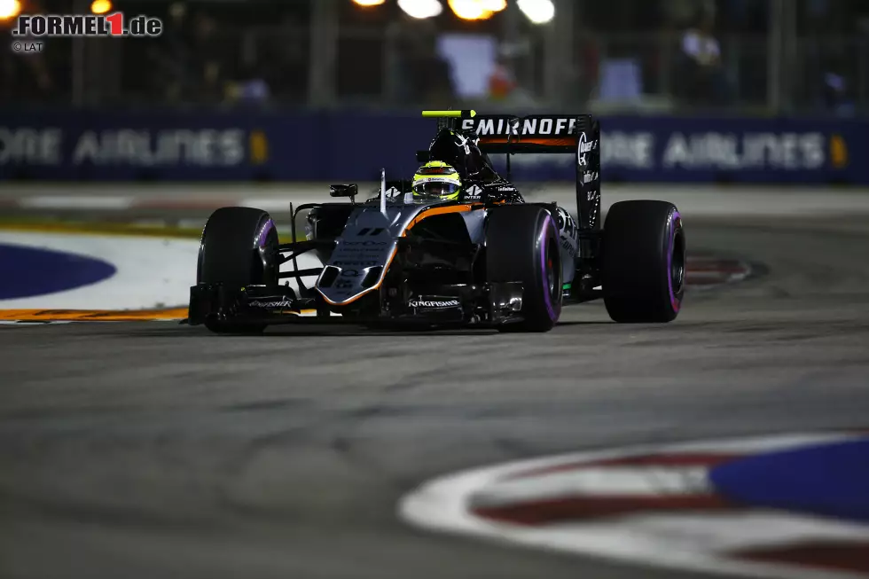 Foto zur News: Sergio Perez (Force India)