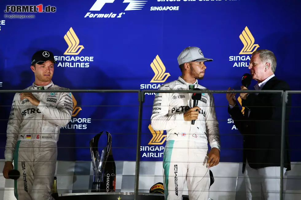 Foto zur News: Nico Rosberg (Mercedes) und Lewis Hamilton (Mercedes)