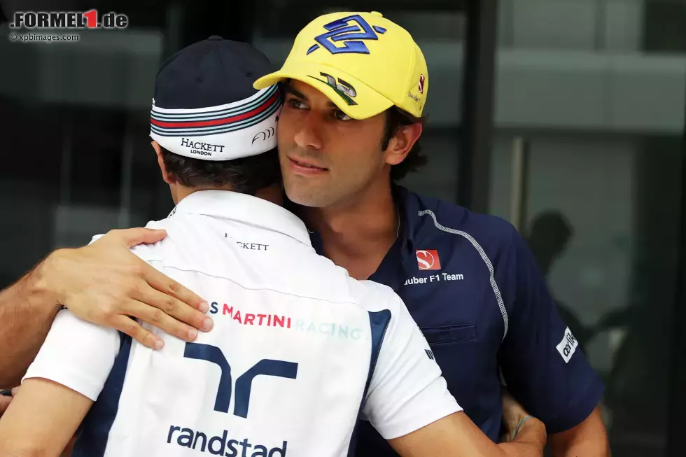 Foto zur News: Felipe Massa (Williams) und Felipe Nasr (Sauber)