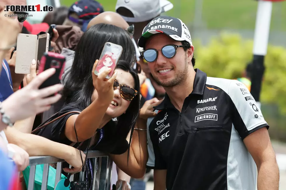 Foto zur News: Sergio Perez (Force India)