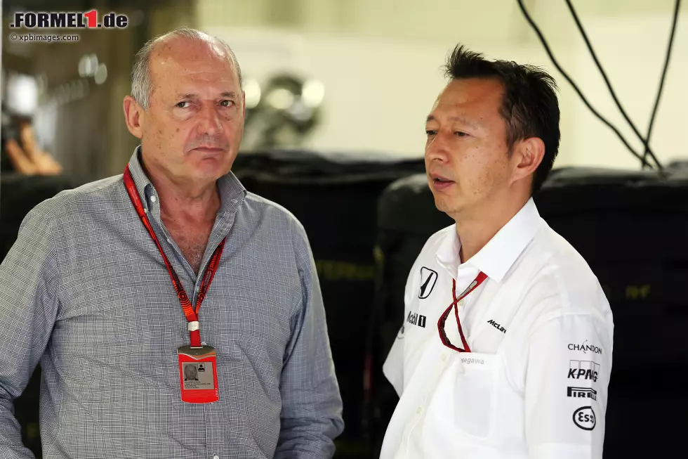 Foto zur News: Ron Dennis (McLaren) und Yusuke Hasegawa (Honda)