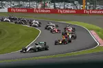 Foto zur News: Nico Rosberg (Mercedes), Max Verstappen (Red Bull), Sergio Perez (Force India), Daniel Ricciardo (Red Bull), Sebastian Vettel (Ferrari), Kimi Räikkönen (Ferrari) und Lewis Hamilton (Mercedes)