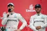 Foto zur News: Nico Rosberg (Mercedes) und Lewis Hamilton (Mercedes)