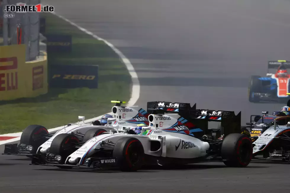 Foto zur News: Felipe Massa (Williams) und Valtteri Bottas (Williams)