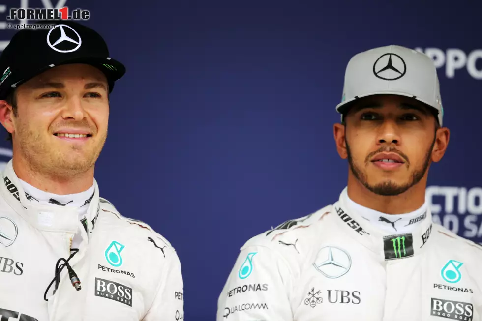 Foto zur News: Nico Rosberg (Mercedes) und Lewis Hamilton (Mercedes)