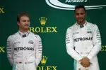 Foto zur News: Nico Rosberg (Mercedes) und Lewis Hamilton (Mercedes)