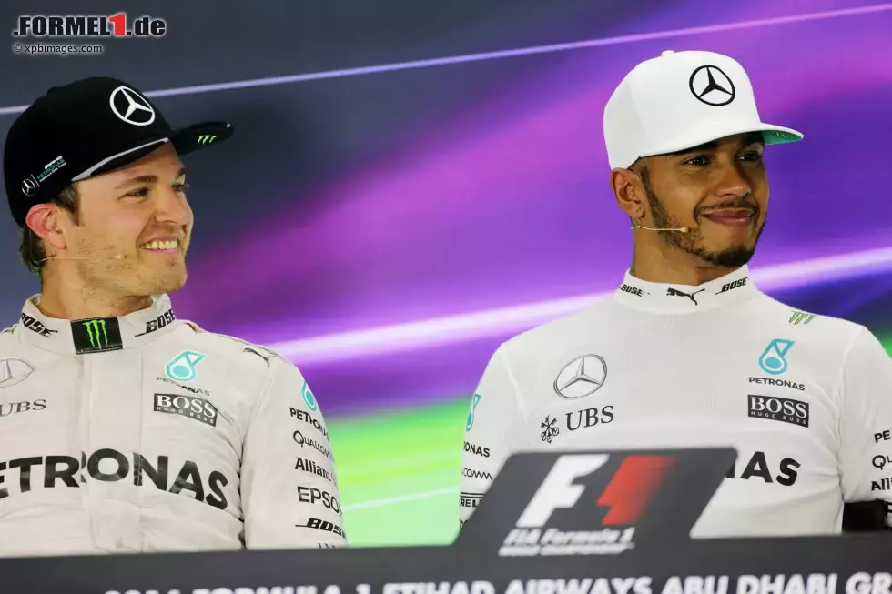 Foto zur News: Nico Rosberg (Mercedes) und Lewis Hamilton (Mercedes)