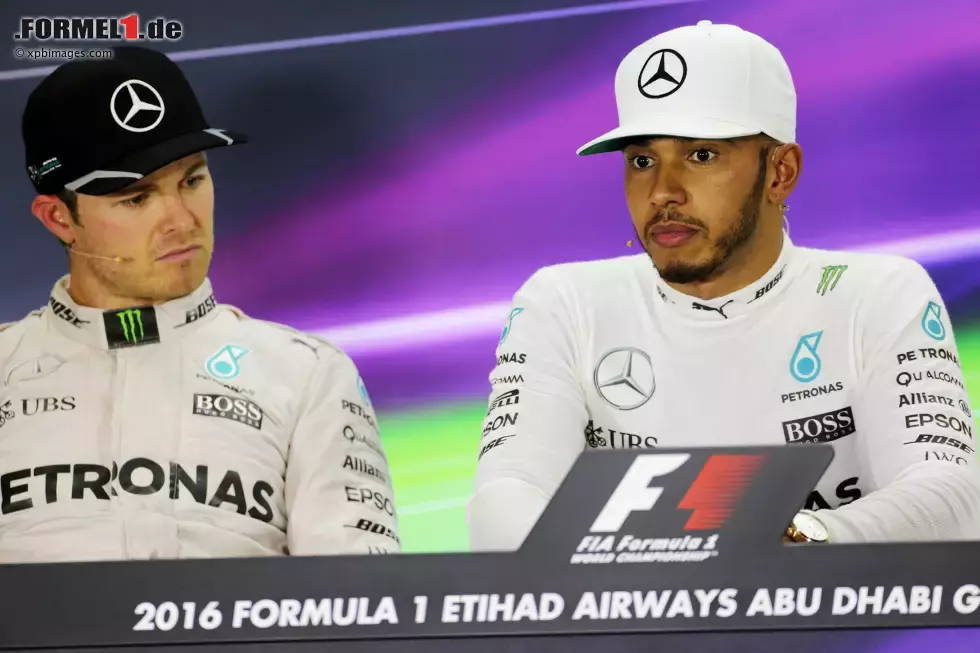 Foto zur News: Nico Rosberg (Mercedes) und Lewis Hamilton (Mercedes)