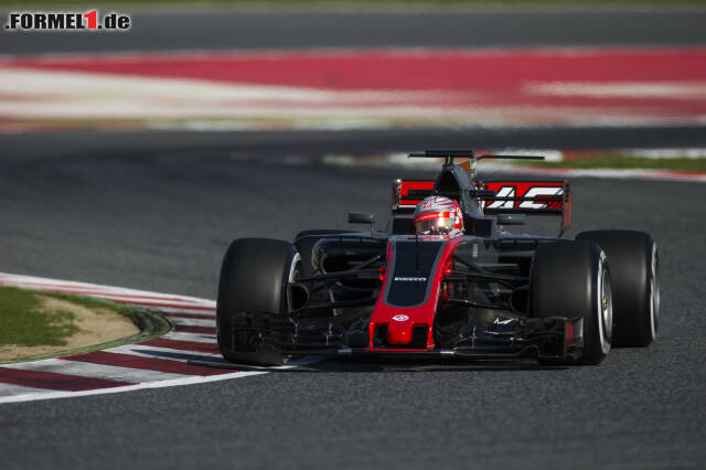 Foto zur News: Kevin Magnussen (Haas) überraschte als Vierter - nach einem Defekt und einem Crash mit Blechschaden.