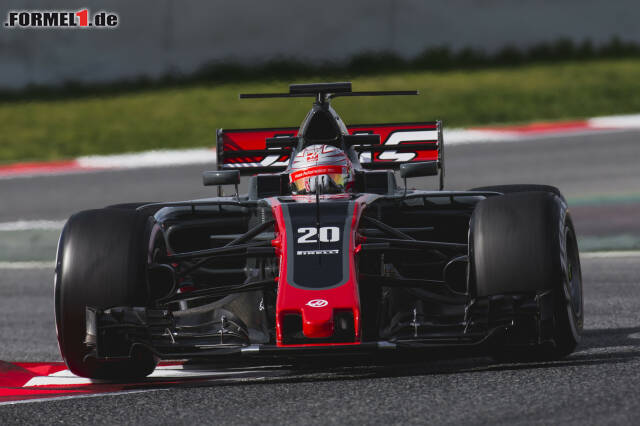 Foto zur News: Kevin Magnussen und Haas überraschten erneut mit dem vierten Platz.