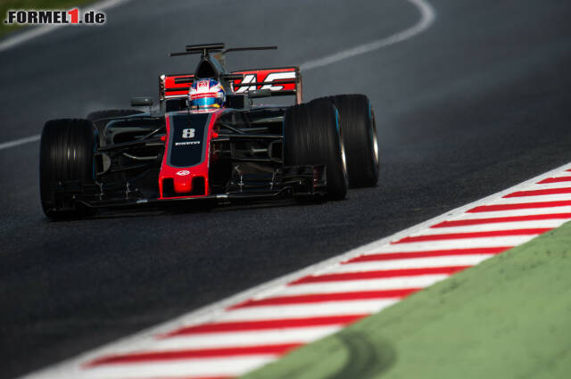 Foto zur News: Romain Grosjean rundete eine für Haas erfreuliche Testwoche mit dem Tagesbestwert von 116 Runden ab. Mit den US-Amerikanern ist zu rechnen.