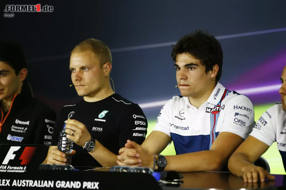 Foto zur News: Esteban Ocon (Force India), Valtteri Bottas (Mercedes), Lance Stroll (Williams) und Felipe Massa (Williams)