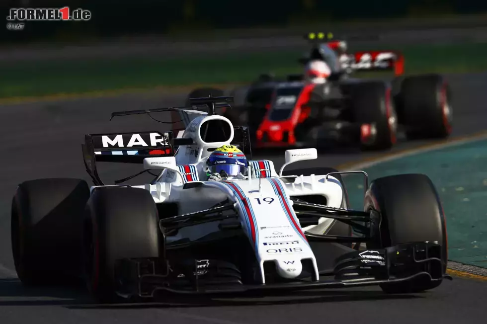 Foto zur News: Felipe Massa (Williams) und Kevin Magnussen (Haas)