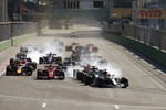 Foto zur News: Lewis Hamilton (Mercedes), Valtteri Bottas (Mercedes), Sebastian Vettel (Ferrari) und Kimi Räikkönen (Ferrari)