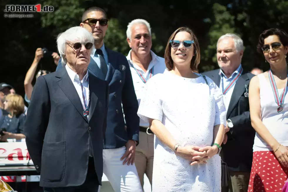 Foto zur News: Bernie Ecclestone und Claire Williams