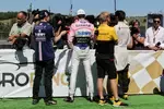 Foto zur News: Esteban Ocon (Force India) und Jolyon Palmer (Renault)