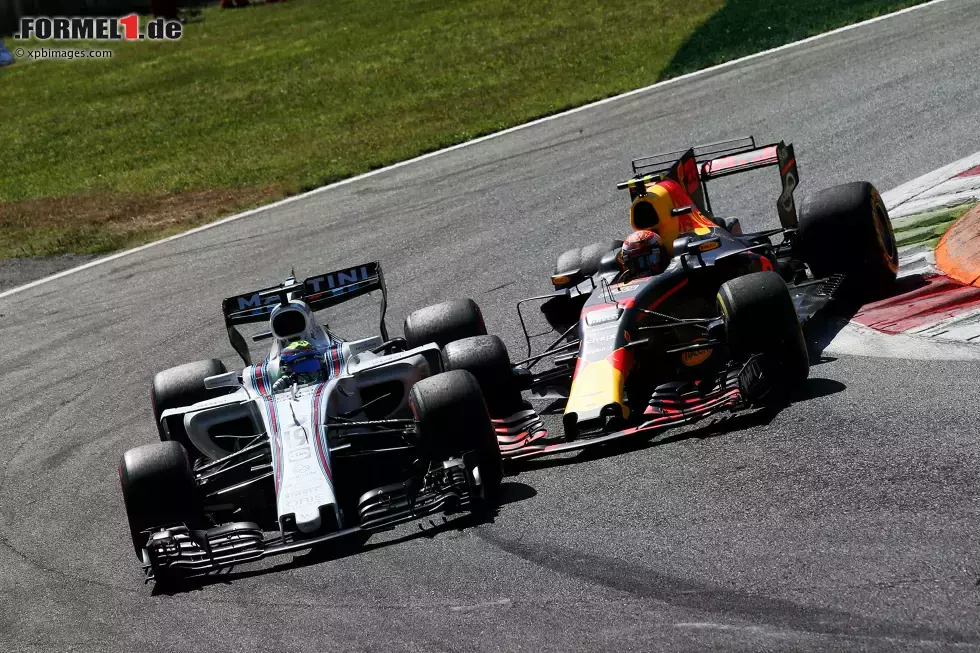 Foto zur News: Felipe Massa (Williams) und Max Verstappen (Red Bull)